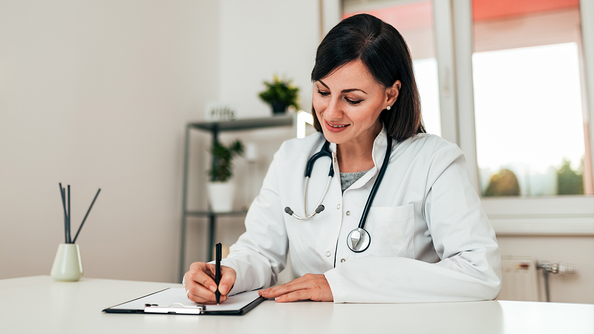 A psychiatrist explaining a treatment plan to a patient